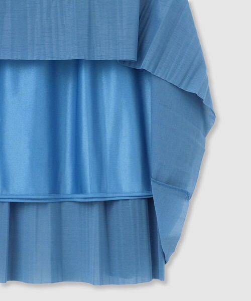 ANAYI（アナイ）の「ソフトジャージプリーツ ワンピース（ワンピース・レディース・ブルー/ピンク/チャコールグレー/ブラック/ブルー系その他/ネイビー・34/36/38）」の8枚目の写真