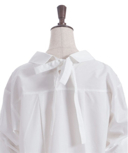 axes femme（アクシーズファム）の「花刺繍スキッパーシャツ（シャツ/ブラウス・レディース・ブラック/ホワイト/ミント/サックスブルー・FREE）」の19枚目の写真