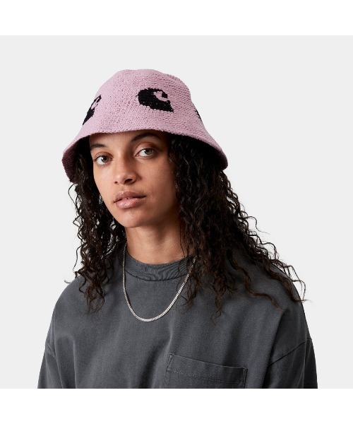 Carhartt WIP(カーハートダブリューアイピー)の「Carhartt WIP CANE HAT(カーハートワークインプログレス ケーン ハット)(ハット・メンズ・グリーン系/ピンク系/ブラック系・SMALL/MEDIUM/LARGE)」の7枚目の写真