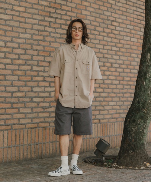 Carhartt（カーハート）の「Carhartt/カーハート Rugged Flex Relaxed Fit Canvas Work Short パンツ ワークショーツ（チノパンツ・メンズ・タン/カーキ/チャコールグレー/ブラウン・36/34/32/30）」の14枚目の写真