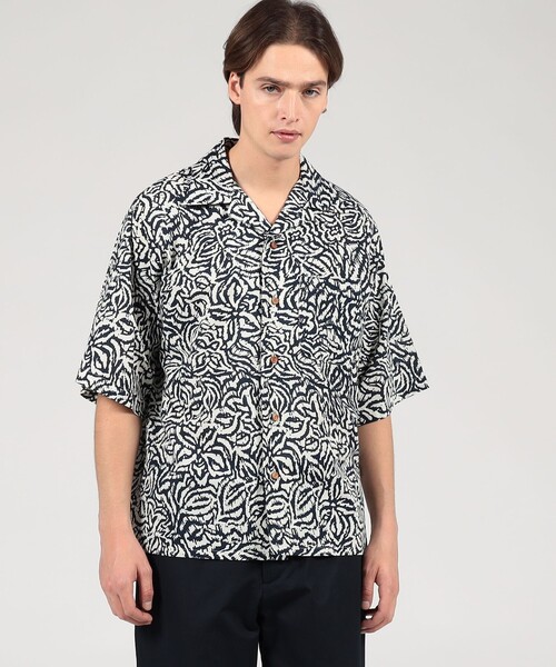 m’s braque オープンカラーシャツ 別注】m's braque×TOMORROWLAND ビンテージ