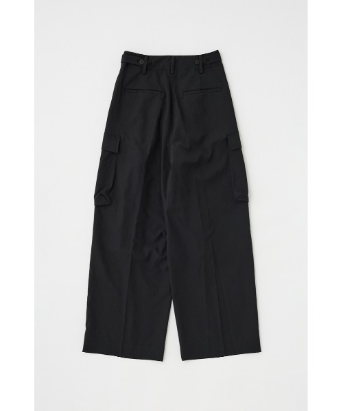 M_（エムアンダーバー）の「【M_】シアーワイドパンツ　リサイクルポリエステル使用（その他パンツ・レディース・ホワイト/ブラック・1/2）」の4枚目の写真