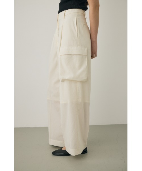 M_（エムアンダーバー）の「【M_】シアーワイドパンツ　リサイクルポリエステル使用（その他パンツ・レディース・ホワイト/ブラック・1/2）」の10枚目の写真