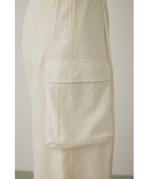 M_（エムアンダーバー）の「【M_】シアーワイドパンツ　リサイクルポリエステル使用（その他パンツ・レディース・ホワイト/ブラック・1/2）」の14枚目の写真