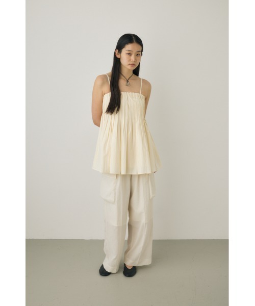 M_（エムアンダーバー）の「【M_】シアーワイドパンツ　リサイクルポリエステル使用（その他パンツ・レディース・ホワイト/ブラック・1/2）」の20枚目の写真