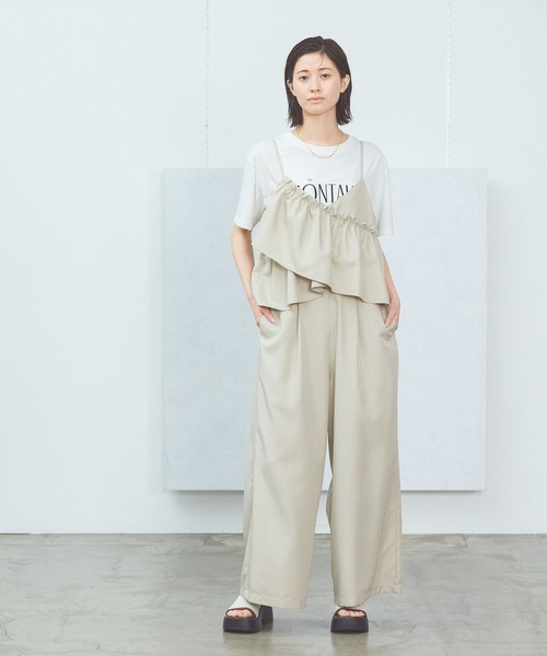 セール】ギャザーフリルサロペット / 450294（つなぎ/オールインワン