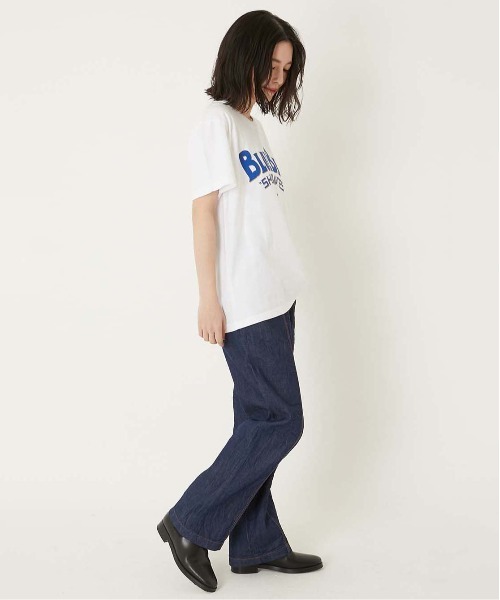 BLUE BLUE(ブルーブルー)の「HT400 SHIPMATES ショートスリーブ Tシャツ(Tシャツ/カットソー・メンズ・ホワイト/サックスブルー・SMALL/MEDIUM/LARGE/X-LARGE)」の17枚目の写真