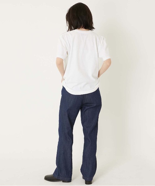 BLUE BLUE(ブルーブルー)の「HT400 SHIPMATES ショートスリーブ Tシャツ(Tシャツ/カットソー・メンズ・ホワイト/サックスブルー・SMALL/MEDIUM/LARGE/X-LARGE)」の16枚目の写真