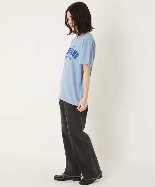 BLUE BLUE(ブルーブルー)の「HT400 SHIPMATES ショートスリーブ Tシャツ(Tシャツ/カットソー・メンズ・ホワイト/サックスブルー・SMALL/MEDIUM/LARGE/X-LARGE)」の14枚目の写真
