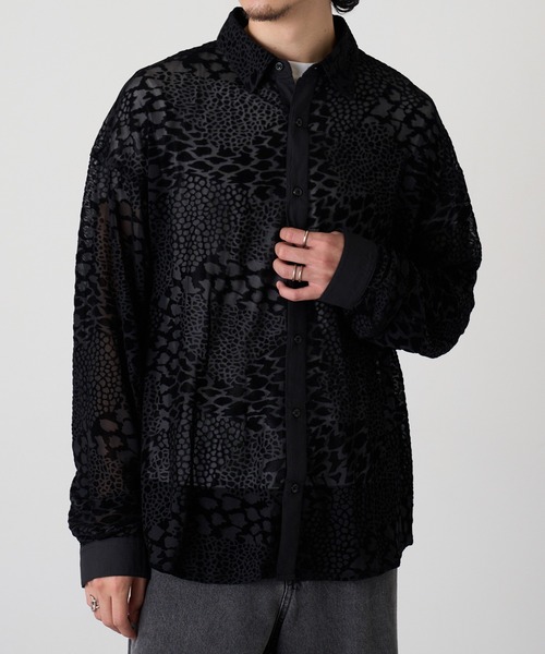 セール】【HAUS】L/S レースシアーシャツ 510250 WINS（シャツ