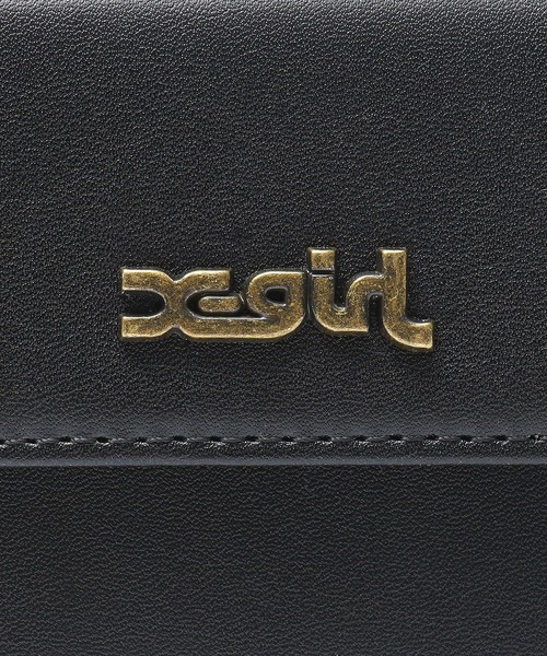 X-girl（エックスガール）の「MILLS LOGO FAUX LEATHER MINI WALLET（財布・レディース・ブラック/ベージュ/パープル・ONE SIZE）」の8枚目の写真