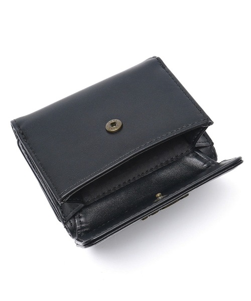 MILLS LOGO FAUX LEATHER MINI WALLET（財布）｜X-girl