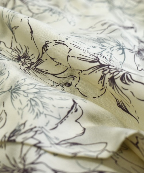 DAY CLOSET（デイ クローゼット）の「【通気性・吸湿性有】ゆったり履ける総柄ウエストリボンリラックスルームパンツ レディース（ルームウェア/パジャマ・レディース・アイボリー/ブルー/ブラック系その他/ホワイト系その他/パープル系その他/ブラック/ベージュ/ブルー系その他/ベビーピンク/ホワイト系その他2/カラフル/スミクロ/マルチ・FREE）」の14枚目の写真