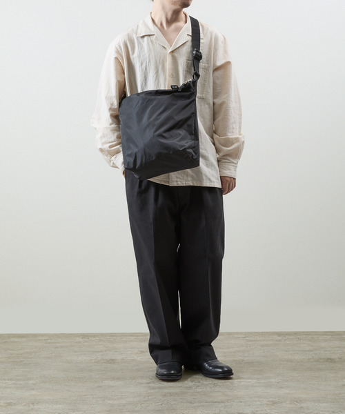20/80(テゥエンティーエイティー)の「20/80 トゥエンティーエイティー / RIP STOP NYLON SHOULDER BAG リップストップナイロンショルダーバッグ / S060(ショルダーバッグ・メンズ・ブラック/ダークグレー・FREE)」の6枚目の写真