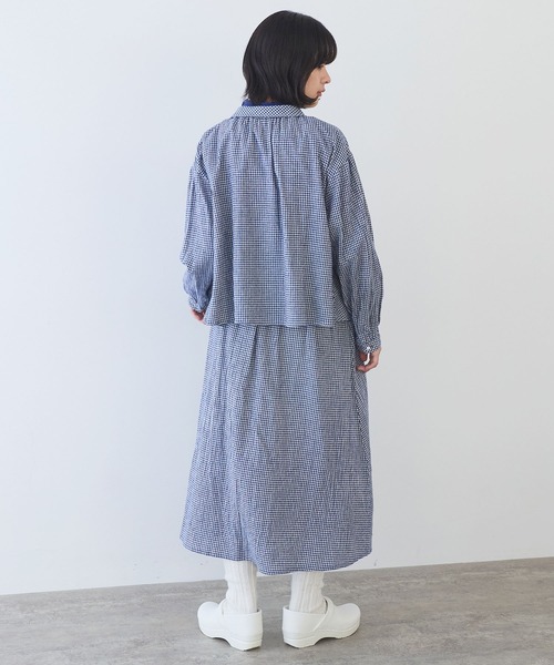 bulle de savon（ビュルデサボン）の「fuwa fuwa gingham スカート（スカート・レディース・ブルー/レッド・FREE）」の19枚目の写真