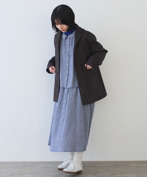 bulle de savon（ビュルデサボン）の「fuwa fuwa gingham スカート（スカート・レディース・ブルー/レッド・FREE）」の14枚目の写真