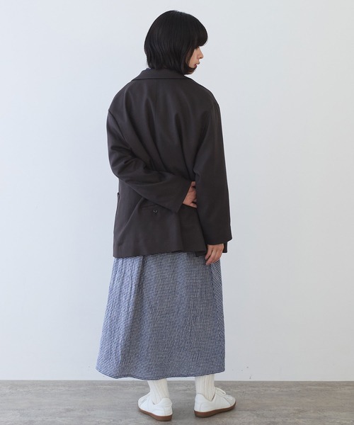 bulle de savon（ビュルデサボン）の「fuwa fuwa gingham スカート（スカート・レディース・ブルー/レッド・FREE）」の15枚目の写真