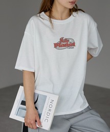 全4柄 ゆったりラバープリントTシャツ