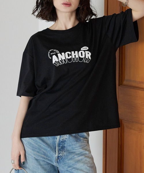全4柄　ゆったりラバープリントTシャツ