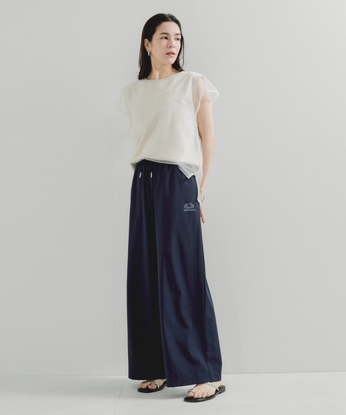 FRUIT OF THE LOOM(フルーツオブザルーム)の「【FRUIT OF THE LOOM】別注/パッカブルワイドパンツ(その他パンツ・レディース・ネイビー/ベージュ・FREE)」の4枚目の写真