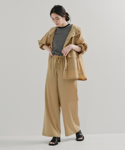 FRUIT OF THE LOOM(フルーツオブザルーム)の「【FRUIT OF THE LOOM】別注/パッカブルワイドパンツ(その他パンツ・レディース・ネイビー/ベージュ・FREE)」の5枚目の写真