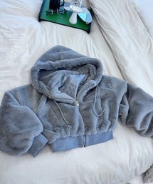 ipugo（イプゴ）の「ipugo/イプゴ オーバーサイズ ファーパーカー（パーカー）」