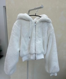 ipugo（イプゴ）の「ipugo/イプゴ オーバーサイズ ファーパーカー（パーカー）」