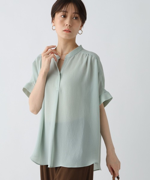 セール】サラサラサマースキッパーチュニック/496091（Tシャツ