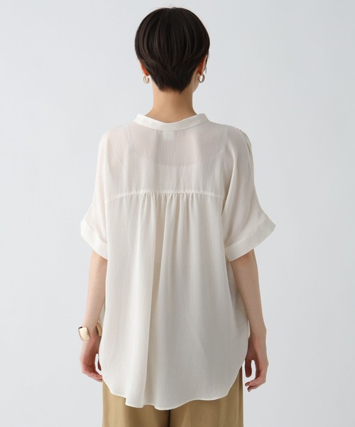 Elura（エルーラ）の「サラサラサマースキッパーチュニック/496091（Tシャツ/カットソー・レディース・オフホワイト/ブラック/グリーン系その他/ブラウン・FREE）」の16枚目の写真