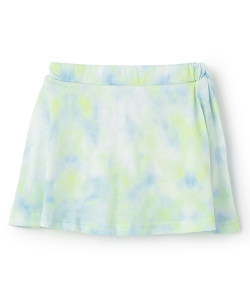 minimal（ミニマル）の「【接触冷感】タイダイ風プリントスカートインナーパンツつき（スカート・キッズ・黄緑系/ブルー/オレンジ・130cm/120cm/90cm/100cm/110cm/140cm）」の4枚目の写真