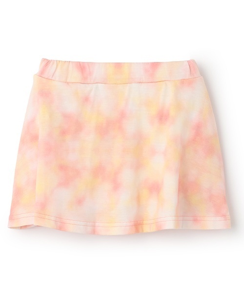 minimal（ミニマル）の「【接触冷感】タイダイ風プリントスカートインナーパンツつき（スカート・キッズ・黄緑系/ブルー/オレンジ・130cm/120cm/90cm/100cm/110cm/140cm）」の6枚目の写真