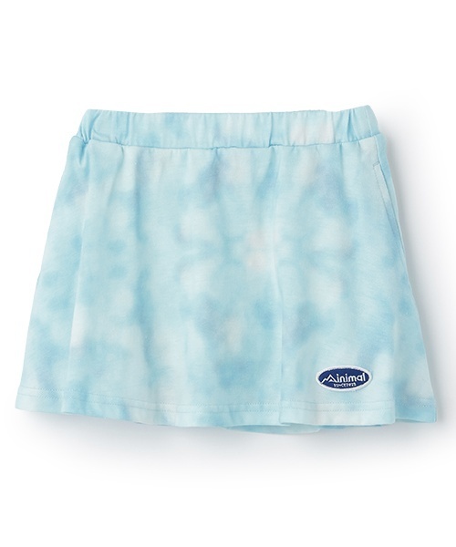 minimal（ミニマル）の「【接触冷感】タイダイ風プリントスカートインナーパンツつき（スカート・キッズ・黄緑系/ブルー/オレンジ・130cm/120cm/90cm/100cm/110cm/140cm）」の15枚目の写真