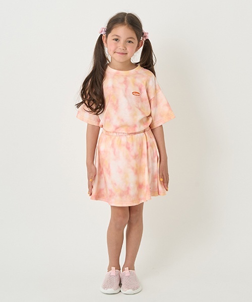 minimal（ミニマル）の「【接触冷感】タイダイ風プリントスカートインナーパンツつき（スカート・キッズ・黄緑系/ブルー/オレンジ・130cm/120cm/90cm/100cm/110cm/140cm）」の17枚目の写真