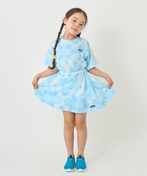 minimal（ミニマル）の「【接触冷感】タイダイ風プリントスカートインナーパンツつき（スカート・キッズ・黄緑系/ブルー/オレンジ・130cm/120cm/90cm/100cm/110cm/140cm）」の22枚目の写真