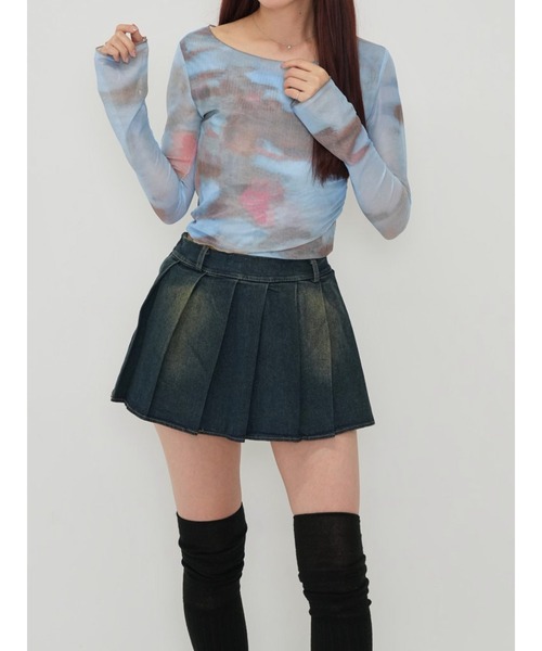 Enewd nina レイヤード トップス セール】【zozo限定】クロス レイヤード風 シアートップス（T