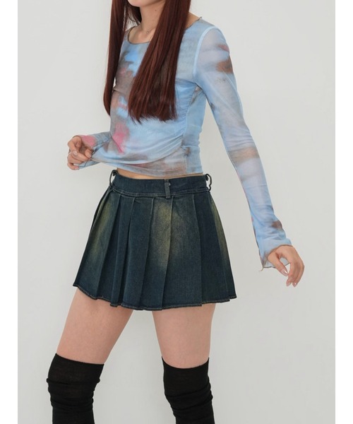 Enewd nina レイヤード トップス zozo限定】クロス レイヤード風 シアートップス（Tシャツ