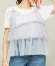 olu. バルーンリボンキャミソール　アイボリー セール】バルーンキャミソール（キャミソール）｜AMELY