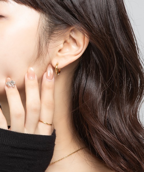 kirakiraShop(キラキラショップ)の「キャッチレス フープ ピアス(ピアス(両耳用)・レディース・ゴールド・#20/#16/#14/#12/#10/#8)」の6枚目の写真