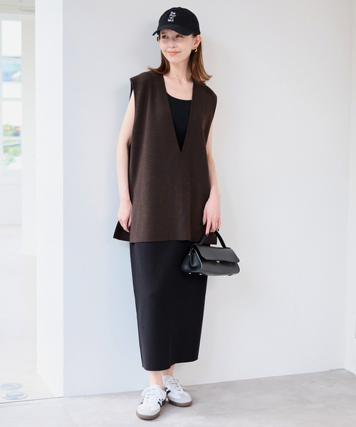 追加》ダブルフェイスニットベスト（ベスト）｜SLOBE IENA