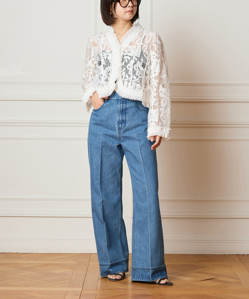 IENA LA BOUCLE(イエナラブークル)の「IENA LA BOUCLE オーガニックコットンタイトセミフレアデニムパンツ(デニムパンツ・レディース・ブルー系その他・40/38/36/34)」の20枚目の写真