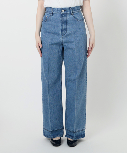IENA LA BOUCLE(イエナラブークル)の「IENA LA BOUCLE オーガニックコットンタイトセミフレアデニムパンツ(デニムパンツ・レディース・ブルー系その他・40/38/36/34)」の5枚目の写真