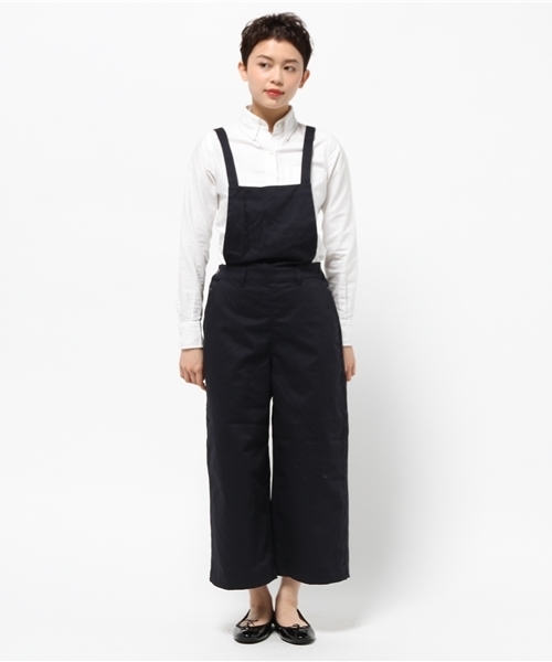 SEVENDAYS=SUNDAY（セブンデイズサンデイ）の「Ｔ／Ｃツイル起毛サロペット（サロペット/オーバーオール・レディース・カーキ/ベージュ/ネイビー・LARGE/MEDIUM）」の4枚目の写真