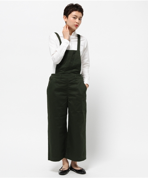 SEVENDAYS=SUNDAY（セブンデイズサンデイ）の「Ｔ／Ｃツイル起毛サロペット（サロペット/オーバーオール・レディース・カーキ/ベージュ/ネイビー・LARGE/MEDIUM）」の15枚目の写真