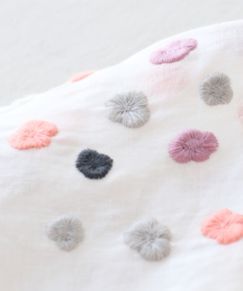 sanpo kuschel(サンポクシェル)の「鮮やか花刺繍ブラウス(半袖)(シャツ/ブラウス・レディース・ホワイト・FREE)」の17枚目の写真