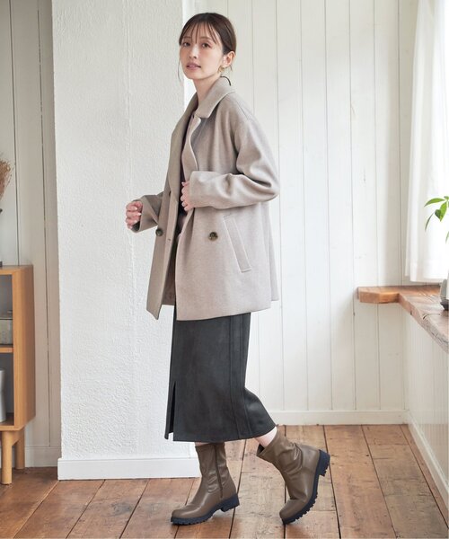 ikka（イッカ）の「【雑誌InRed1月・2月合併号掲載】ソフトトラックソールブーツ（ブーツ・レディース・ブラック/ブラウン/その他1・M/L）」の11枚目の写真