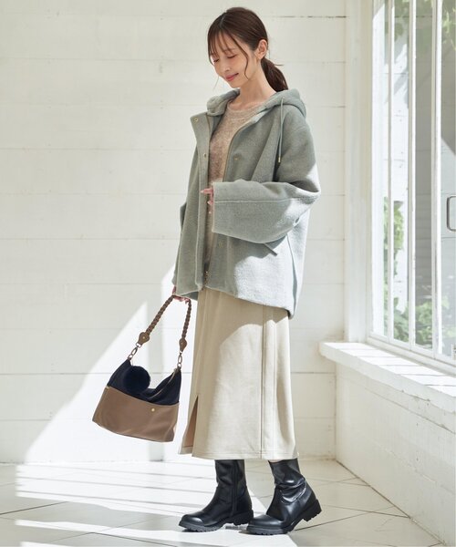 ikka（イッカ）の「【雑誌InRed1月・2月合併号掲載】ソフトトラックソールブーツ（ブーツ・レディース・ブラック/ブラウン/その他1・M/L）」の12枚目の写真