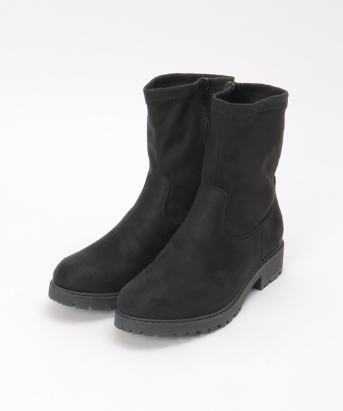 ikka（イッカ）の「【雑誌InRed1月・2月合併号掲載】ソフトトラックソールブーツ（ブーツ・レディース・ブラック/ブラウン/その他1・M/L）」の4枚目の写真