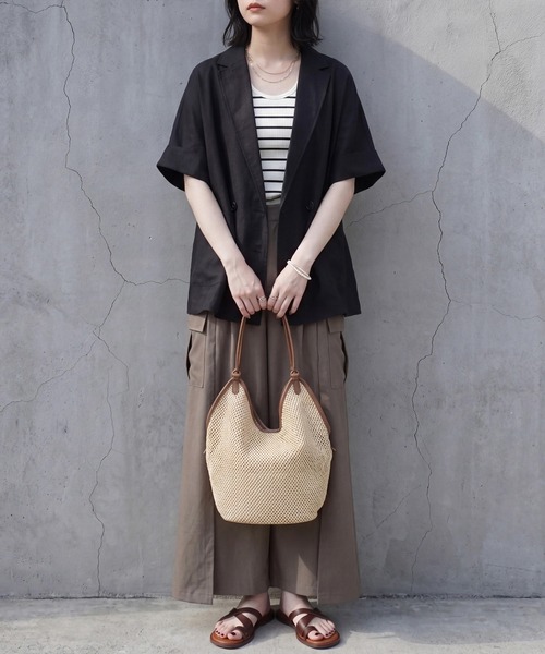 SELECT LEVERY（セレクトリベリー）の「バックスカートカーゴワイドパンツ（カーゴパンツ・レディース・モカ/ブラック/チャコール・MEDIUM/SMALL/X-LARGE/LARGE）」の20枚目の写真