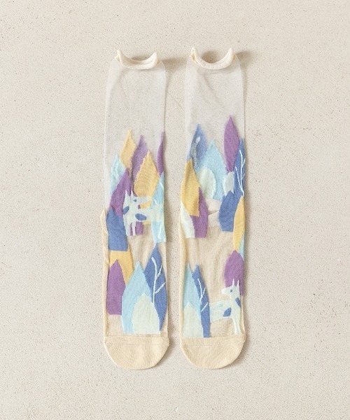 REBALANCE（リバランス）の「レディース シアー中丈ソックス（ソックス/靴下・レディース・V/K/L/M/N/B/G/I/P/R/Y/C/D/E/F/S/T/U/W/A/H/J/O/Q/X・FREE）」の3枚目の写真