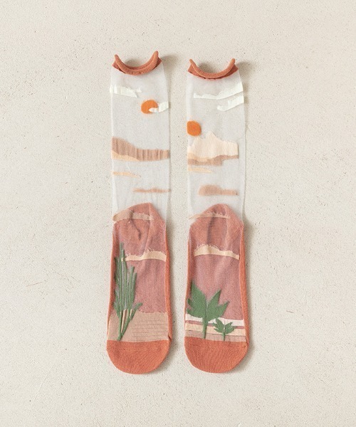 REBALANCE（リバランス）の「レディース シアー中丈ソックス（ソックス/靴下・レディース・V/K/L/M/N/B/G/I/P/R/Y/C/D/E/F/S/T/U/W/A/H/J/O/Q/X・FREE）」の5枚目の写真